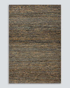 Baya Natural Rustic Floor Rugs: Lima Charcoal/Natural Floor Rug