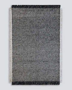 Baya Refined Texture Floor Rugs: Ulster Black/Natural Floor Rug