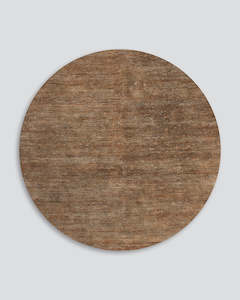 Baya Refined Texture Floor Rugs: Fairbanks Sand Round Floor Rug