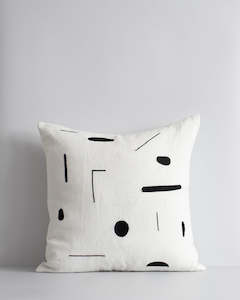 100 Linen: Emile Milk Cushion