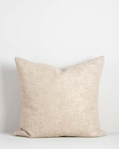 Textured: Vincent Ivory Square Cushion