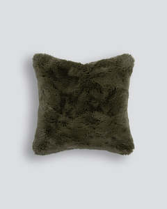 Textured: Pelage Olive Cushion