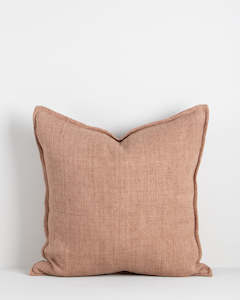 100 Linen: Flaxmill Clay Cushion
