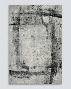 Quinn Ivory/Black Floor Rug