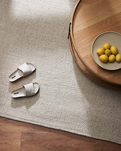 Nebraska Natural White Floor Rug