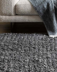 Baya: Wanaka Dark Grey Floor Rug