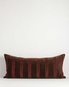 Huxley Chocolate/Cherry Cushion