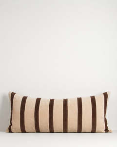 Huxley Natural/Chocolate Cushion