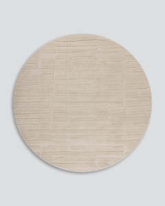 Venice Ecru Round Floor Rug
