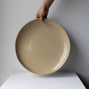 htf_exclude: XL Platter - speckled tan
