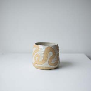 One Offs: Squiggle Pot - Satin White #6
