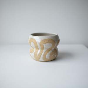 One Offs: Squiggle Pot - Satin White #1