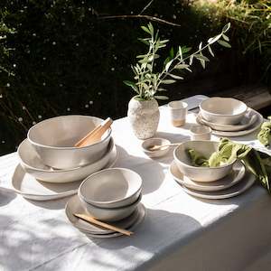 Dinner Sets 1: Full Spread Dinner Set - Satin White