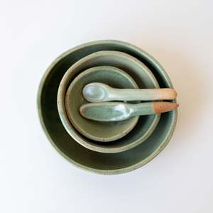 Everyday Tableware: Everyday Mini Bowls Set - Sage Green