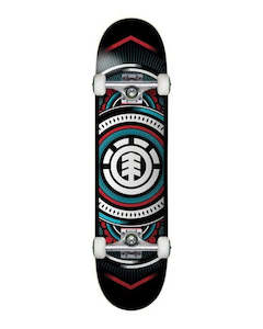 Completes: ELEMENT HATCHED RED BLUE COMPLETE SKATEBOARD