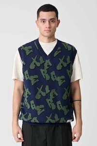 M Knit: XLARGE DROP KNIT VEST MENS