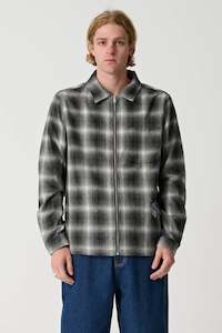 XLARGE DICE CHECK ZIP SHIRT MENS