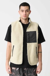 Mens Jackets: XLARGE REVERSIBLE SHERPA VEST MENS