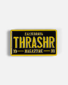 Thrasher: THRASHER LICENSE PLATE PIN