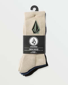 Volcom: VOLCOM FULL STONE SOCKS 3PK