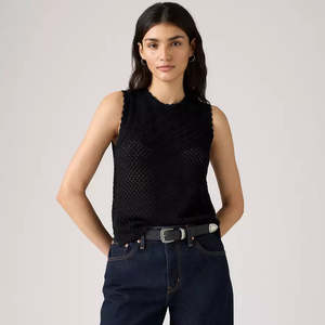 W Knit: LEVIS ADRIRENNE CROCHET TANK WMN