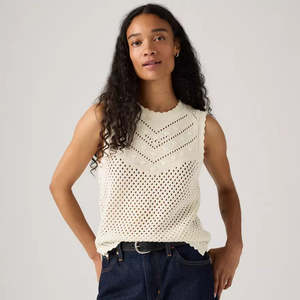 W Knit: LEVIS ADRIENNE CROCHET TANK WMN