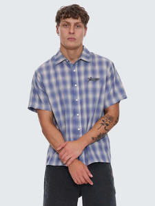 Mens Shirts: THRILLS HEAVY STATIC S/S SHIRT MENS