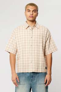 A BRAND BOBBY SEERSUCKER SHIRT MENS