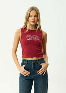 Womens Tshirts Longsleeves 1: AFENDS GARDEN VARIETY TANK WMN