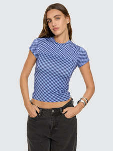 THRILLS HIGH SPEED CHECK TEE WMN