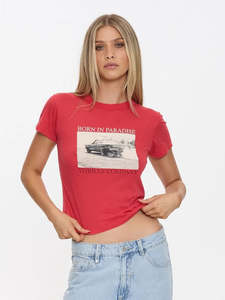 Womens Tshirts Longsleeves 1: THRILLS METAL AND DUST BOY TEE WMN