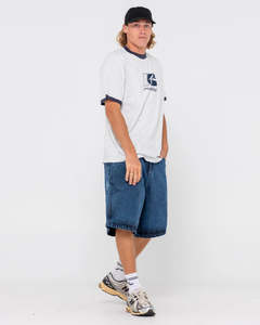 RUSTY R DOT BAGGY OVERDYE JORT