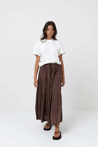 Women 1: RHYTHM CLASSIC TIERED MAXI SKIRT WMN