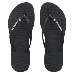 HAVAIANAS SLIM METAL LOGO CRYSTAL JANDAL