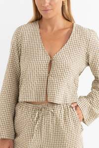 RHYTHM LUCA CHECK BLOUSE WMN