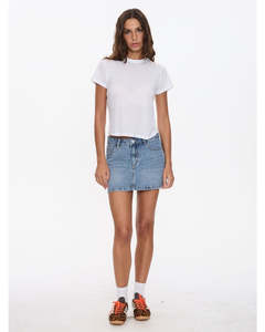 THRILLS SOPHIE MID RISE DENIM SKIRT WMN