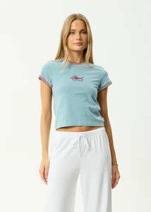 Womens Tshirts Longsleeves 1: AFENDS PLENTY TEE WMN