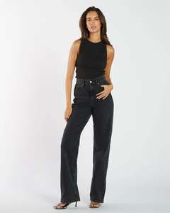 Denim And Pants: DR DENIM ECHO STRAIGHT JEAN WMN