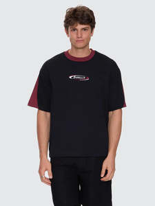M Tshirts Longsleeves: THRILLS SPECTRAL PANEL TEE MENS
