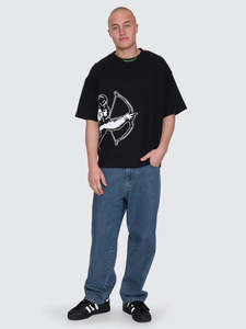 M Tshirts Longsleeves: WORSHIP CHERUB BOX FIT TEE MENS