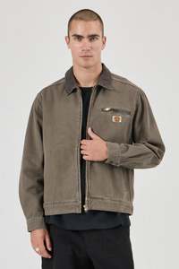 Mens Jackets: ROLLA’S CANVAS MINER JACKET MENS