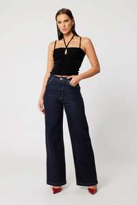 Denim And Pants: A BRAND 94 HI WIDE RICHIE JEANS