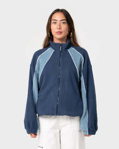 RUSTY TWO TIDES ZIP THROUGH SHERPA FLEECE WMN