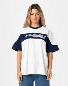 Womens Tshirts Longsleeves 1: RUSTY KINETIC O/S TEE WMN