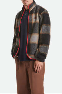 Mens Jackets: BRIXTON BUFFALO PLAID SHERPA MENS