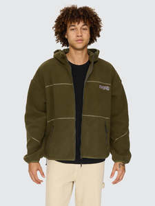 Men 1: WORSHIP LINE SHERPA HOOD JACKET MEN