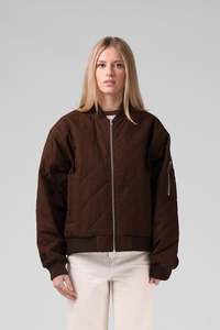 Rpm: RPM QUILTED BOMBER JACKET WMN