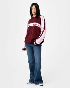 Rusty: RUSTY WHITE LINES TWO TONE KNIT WMN