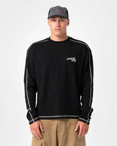 RUSTY CHUCK NO WORRIES L/S WAFFLE MENS