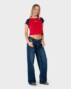 Rusty: RUSTY SUZY STRAIGHT LOW JEANS